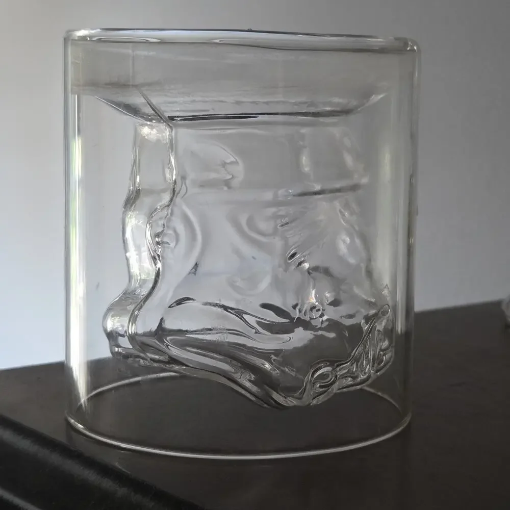 JoyJolt Star Wars Stormtrooper 3D Drinking Glass 6.5oz Helmet Double Wall Mug